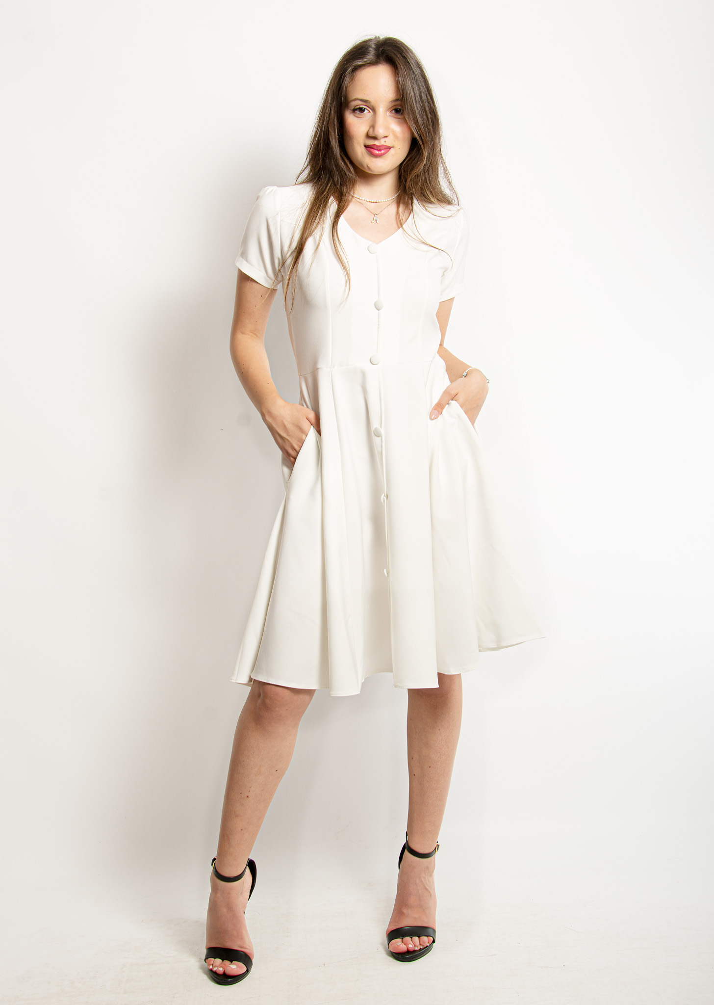 Φόρεμα Vintage Λευκό | EllenBoutique