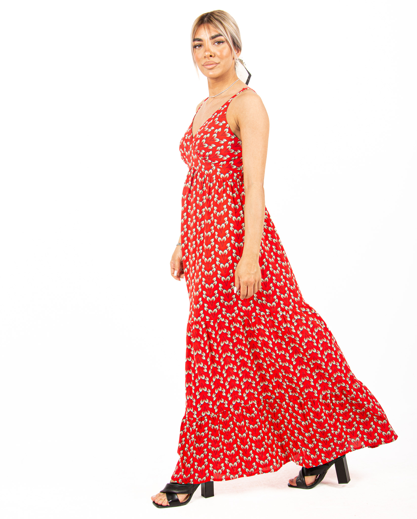 Φόρεμα Floral Κόκκινο | EllenBoutique