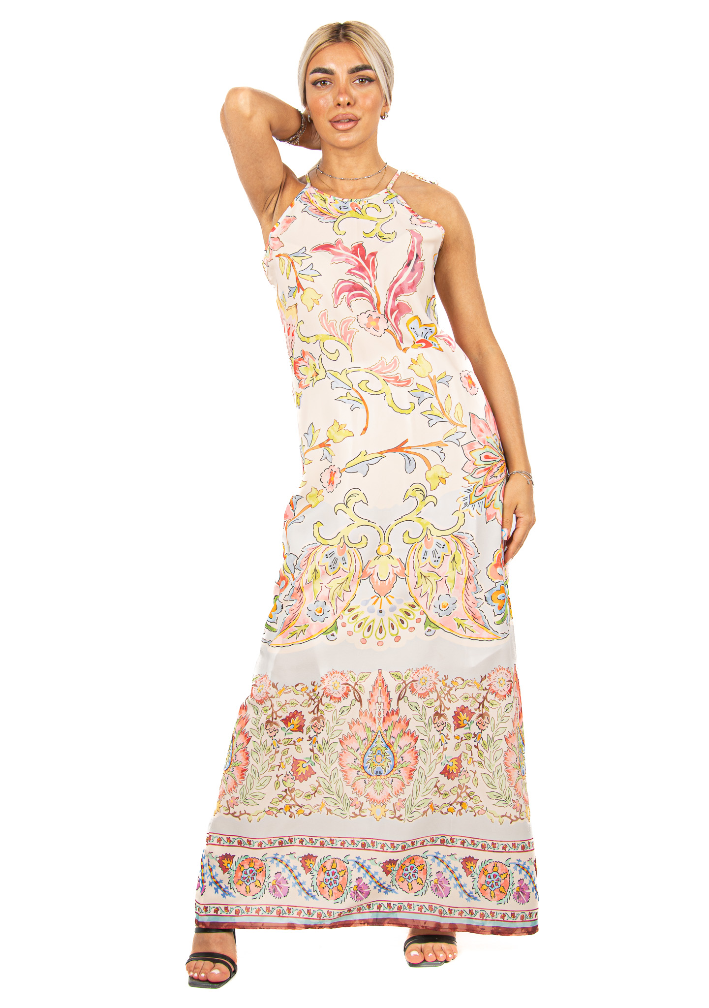 Φόρεμα Ίσια Γραμμή Floral | EllenBoutique
